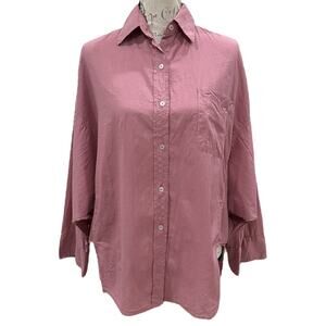 A Shirt Thing Sammy Button Down Blouse in Cabo Plum